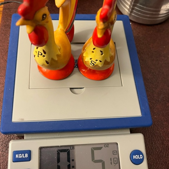 1960 Vintage Holt Howard Colorful Roosters Salt & Pepper Shakers W Stoppers - Picture 12 of 12